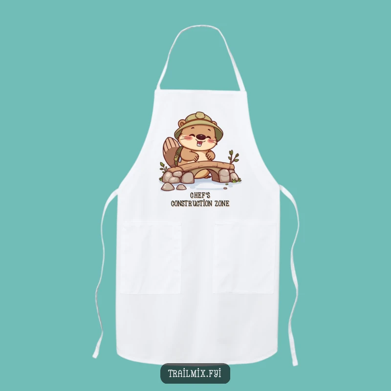 Funny Beaver Explorer Apron - Work Smarter, Not Harder