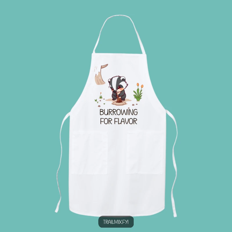 Funny Badger Digging Apron - Determined Chef Workwear Gift