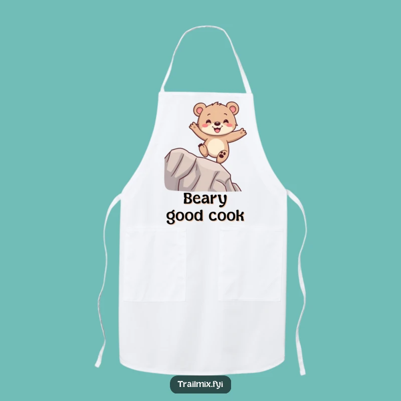 Funny Bear Cub Apron - Cook with Glee and Playful Balance