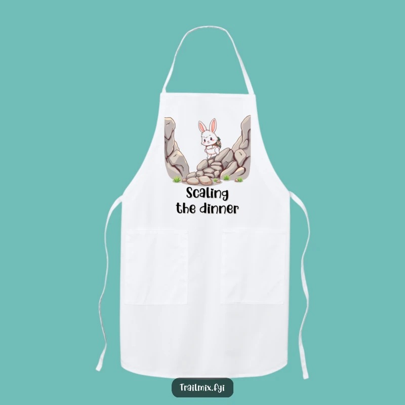 Funny Rabbit Adventurer Apron - Chef's Fluffy Hero Kitchen Gift