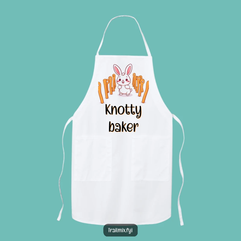 Funny Rabbit Pretzel Maze Apron - Happy & Hilarious Chef Gift