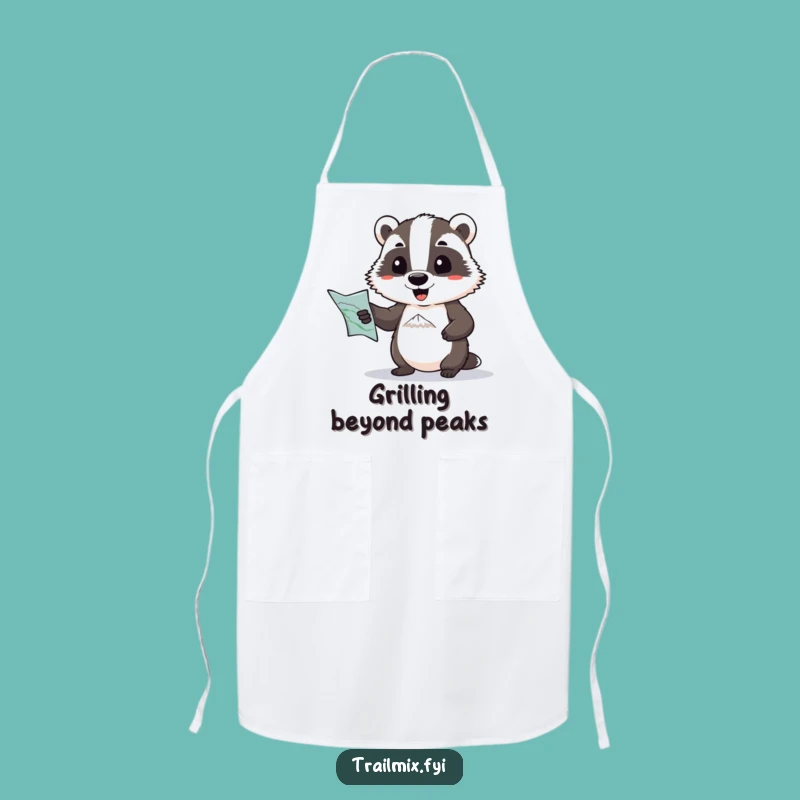 Funny Badger Explorer Apron: Cook with Comedic Direction, Great Funny Gift