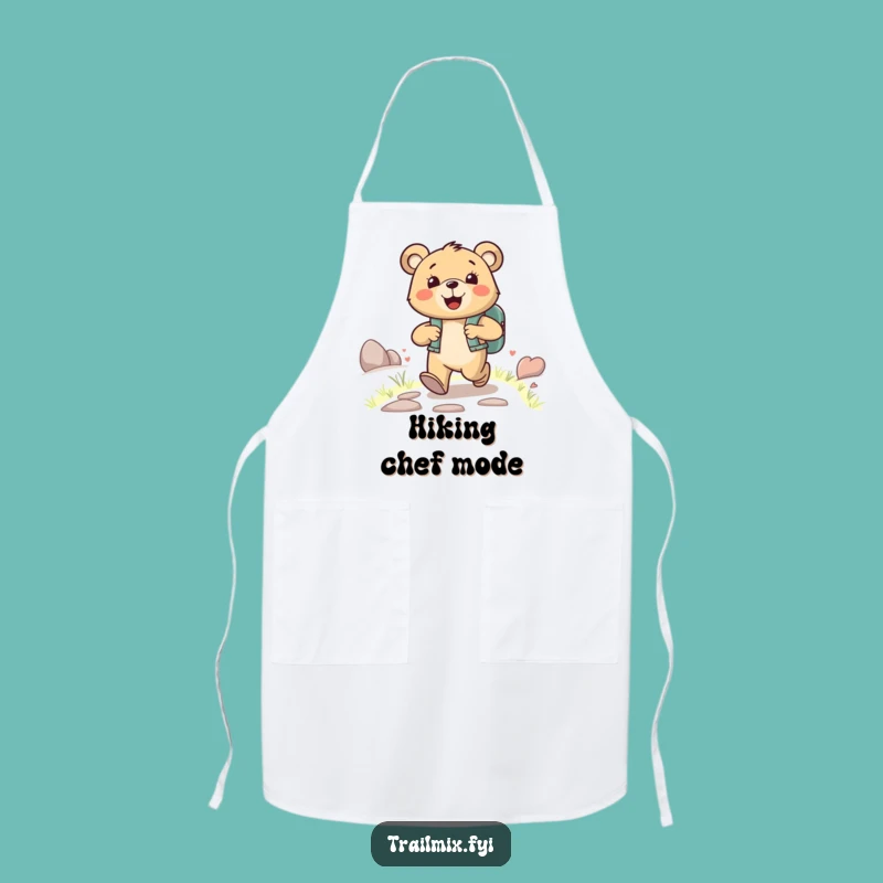 Funny Happy Bear Apron - Kitchen Adventure with Backpack