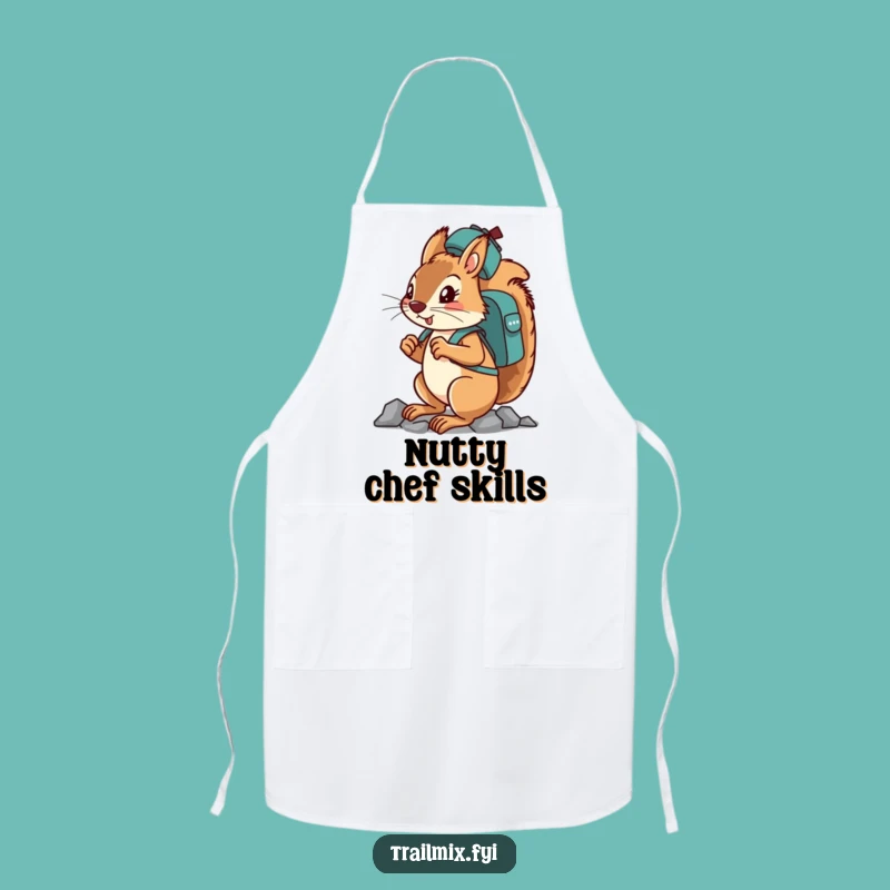 Funny Squirrel Climbing Apron - Determined & Hilarious Chef Gift
