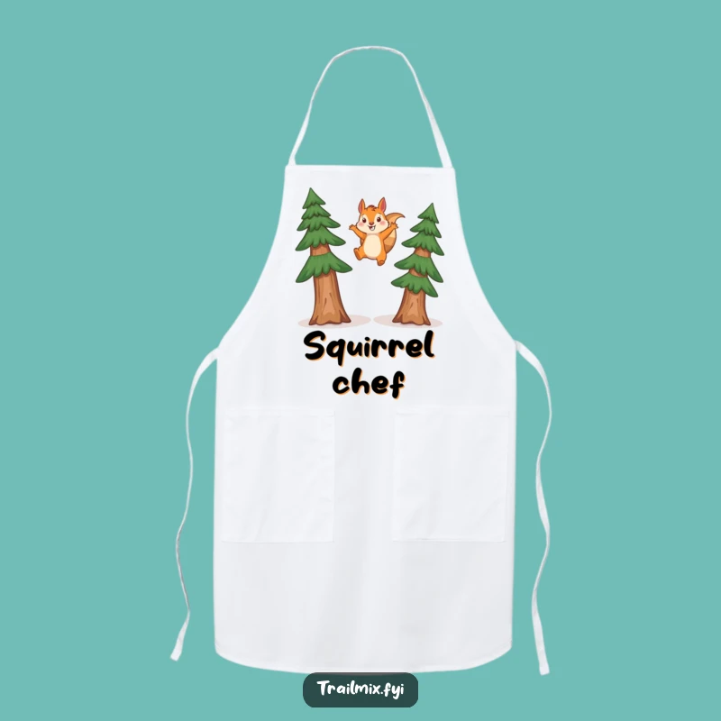 Funny Squirrel Leaping Apron: A Hilarious Kitchen Hero's Gift