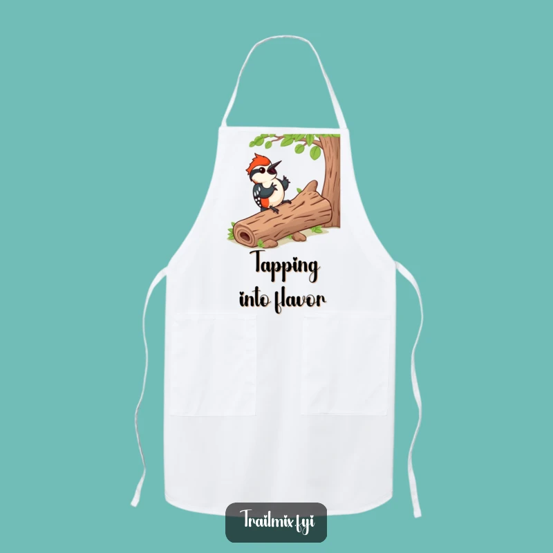 Funny Woodpecker Rhythm Apron - Happy Chef Music Gift
