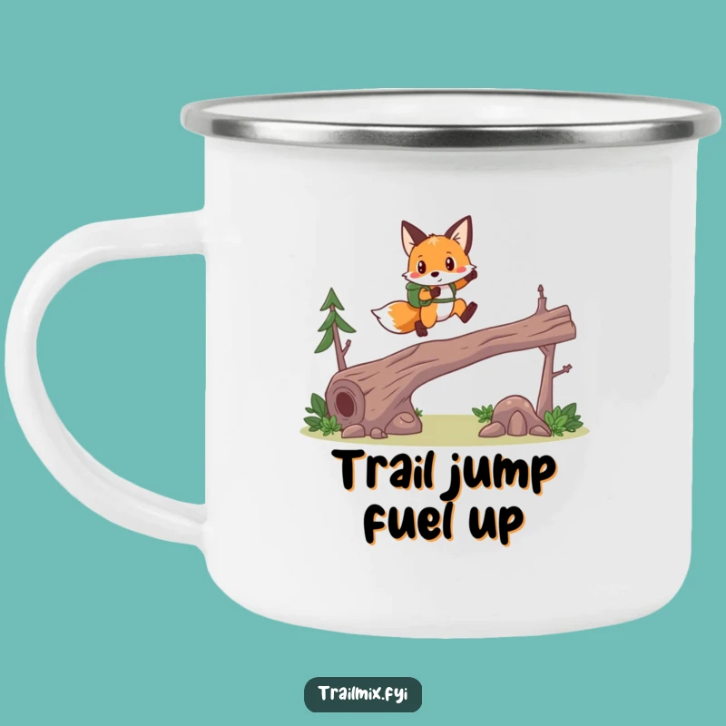 Funny Fox Hiker Camping Mug - Your Brave Companion for Trailside Sips