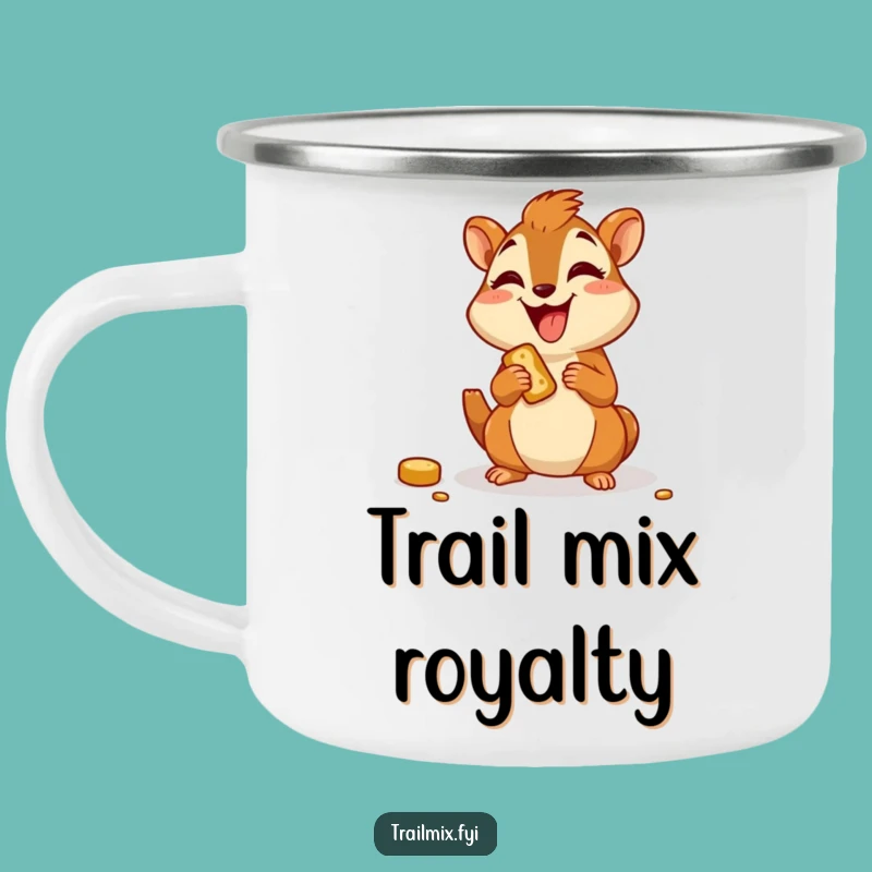 Funny Chipmunk Camp Mug - Durable Joyful Character Outdoor Snack Gift