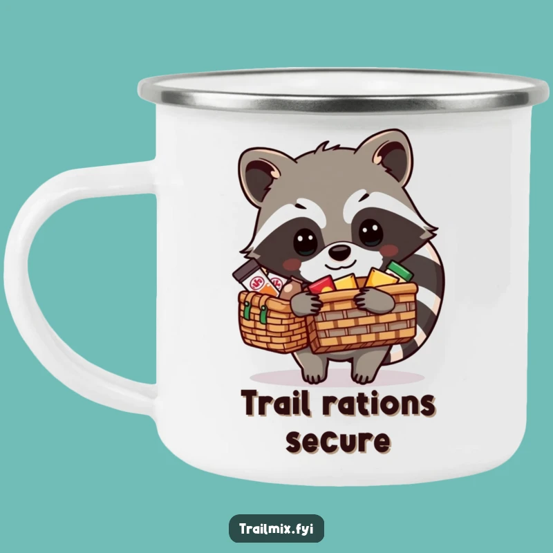 Funny Raccoon Picnic Packing Camping Mug - Outdoor Adventure & Hilarious Sipping