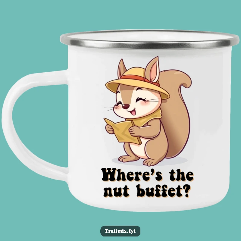 Funny Squirrel Scout Camping Mug - Your Cheerful Companion for Outdoor Escapades