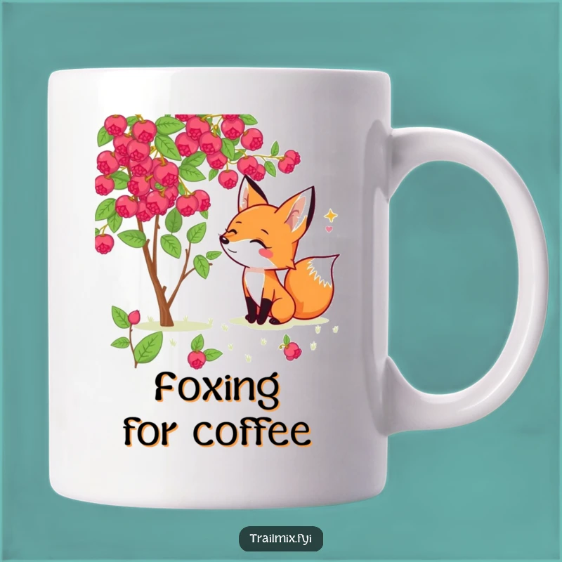 Funny Fox Berry Sniffing Mug: A Hilarious Treat for Nature Lovers