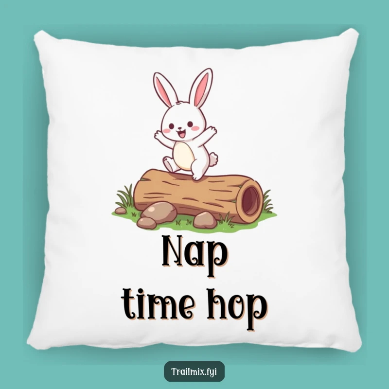 Funny Rabbit Hopping Pillow: Cozy and Hilarious Woodland Accent