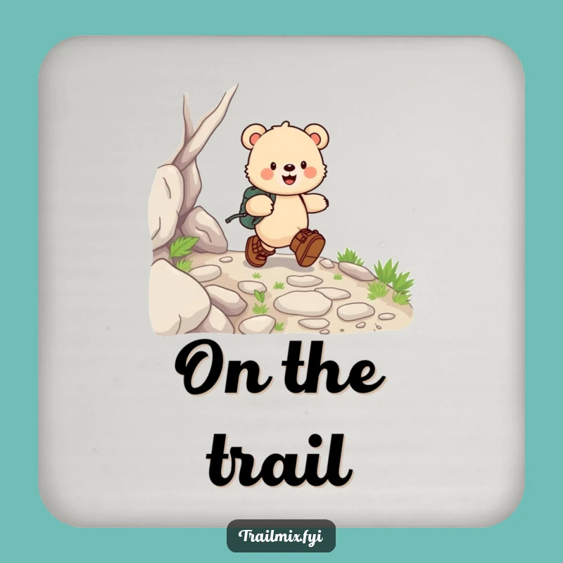 Funny Bear Cub Coaster Set: Happy Explorer Protection Gift