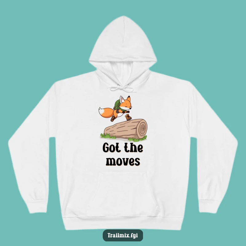 Cozy Funny Fox Hiking Boots Hoodie: Warmth for Trailblazers, Great Funny Gift