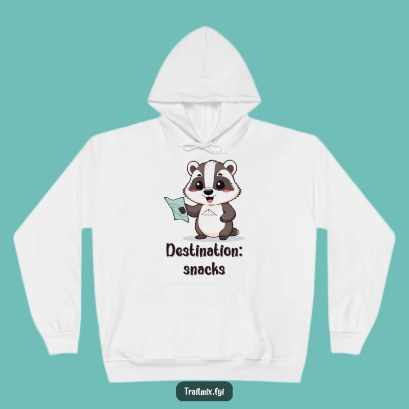 Funny Determined Badger Hoodie: Warmth and Humor for Your Next Adventure, Great Gift