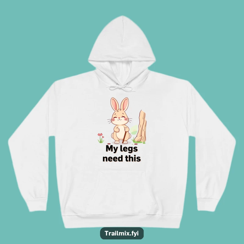 Funny Cozy Rabbit Hoodie: Warmth and Humor for the Weary Explorer, Great Gift