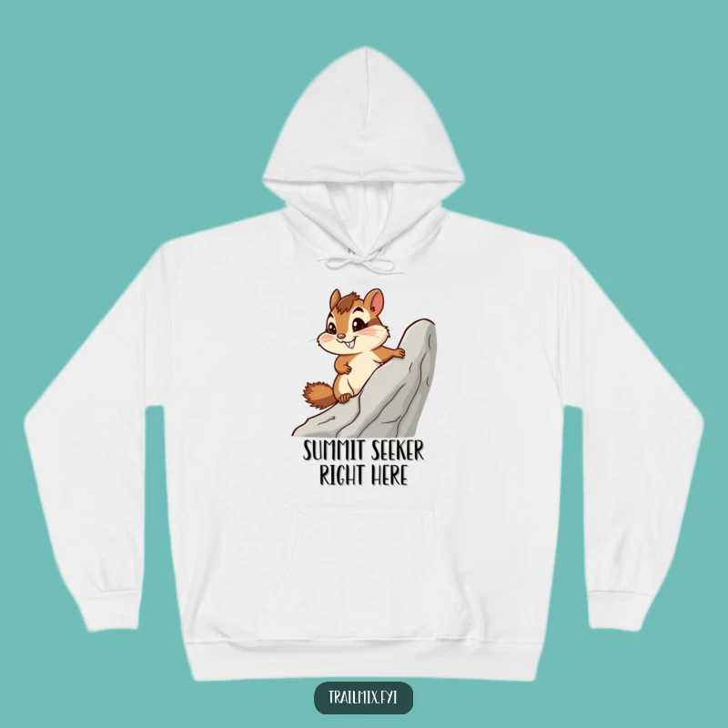 Funny Determined Chipmunk Hoodie, Cozy Adventurous Wear and a Perfect Funny Gift