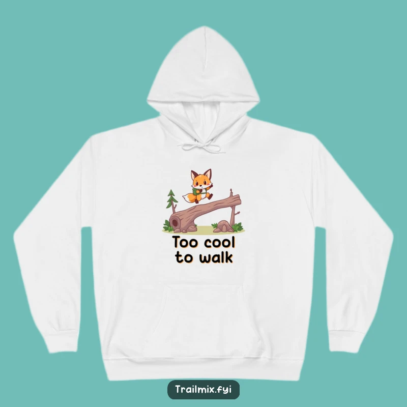 Funny Fox Hiker Hoodie - Stay Warm on Brave Adventures