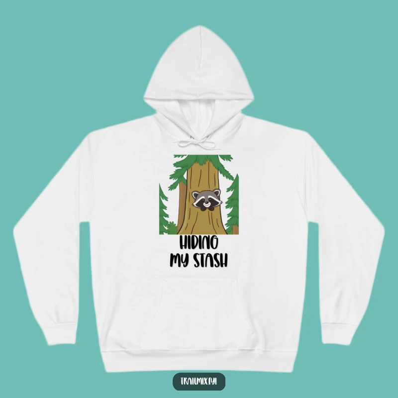 Funny Giggling Raccoon Hoodie: Cozy & Hilarious Forest Dweller Apparel