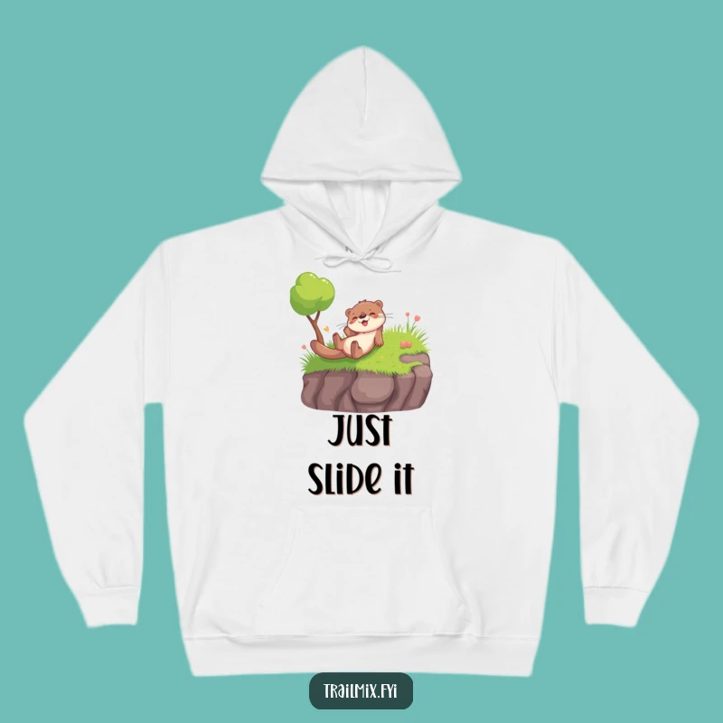 Funny Otter Slide Hoodie: Cozy Up with Playful Vibes