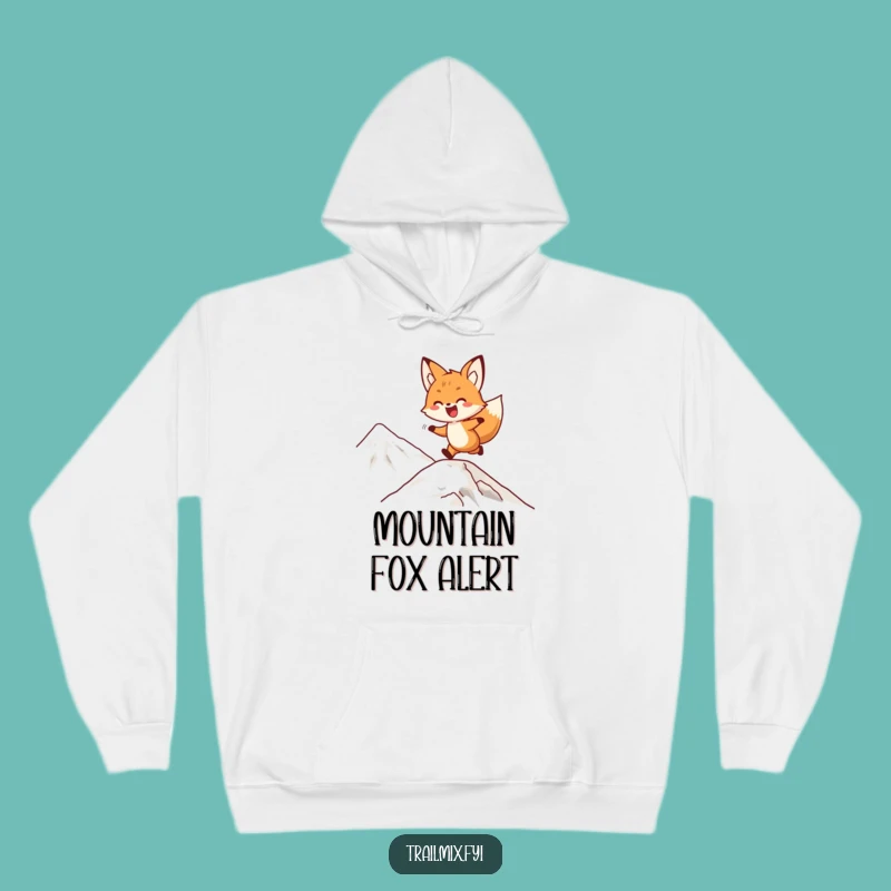 Funny Fox Summit Hoodie: Cozy Delighted Bounding Gift