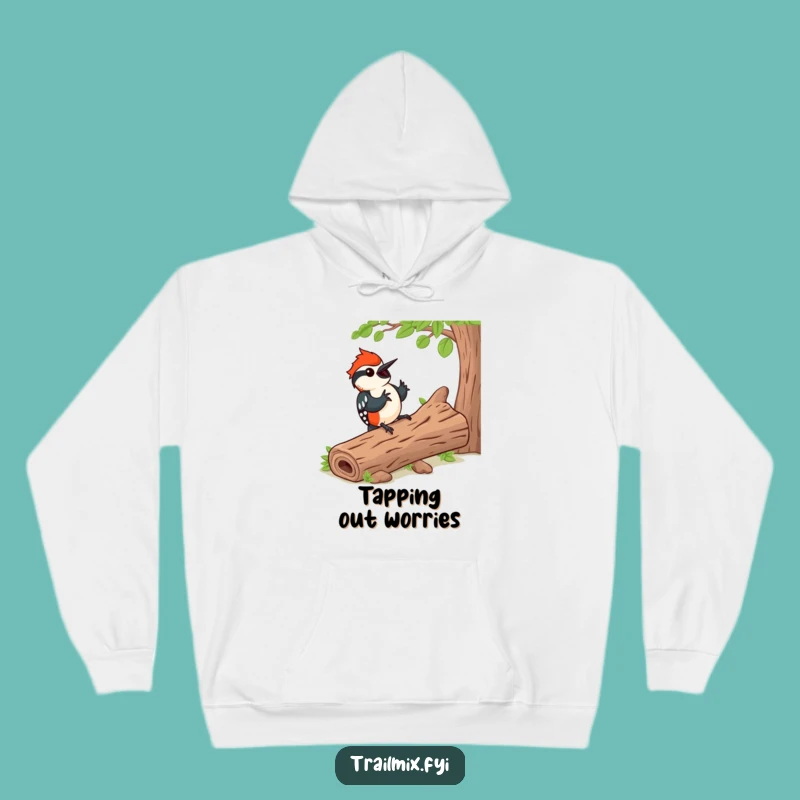 Funny Woodpecker Rhythm Hoodie - Cozy Bird Music Gift