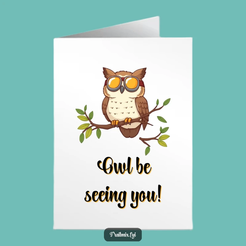 Funny Free Printable Birthday Card: Brave Owl Explorer - Hilarious Downloadable Gift