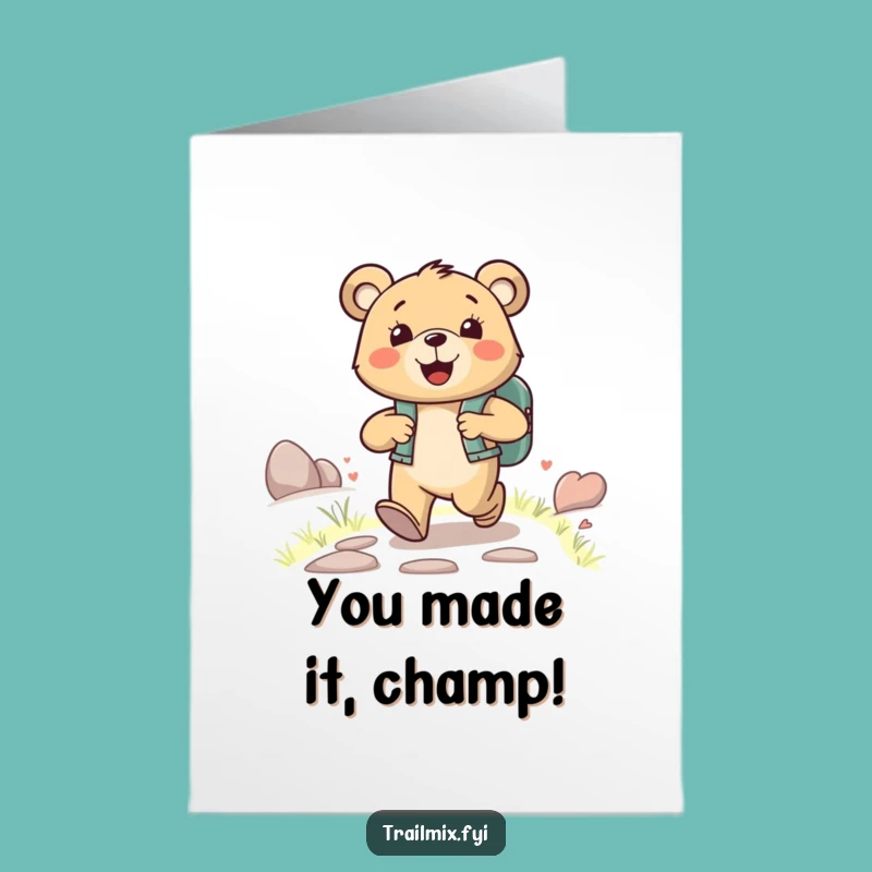 Congrats Bear Card: Free Printable Journey for a Hilarious Downloadable Gift!