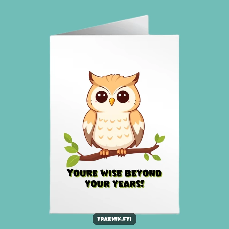 Free Printable Congrats Card: Owl's Big Achievement - Funny Downloadable Celebration!