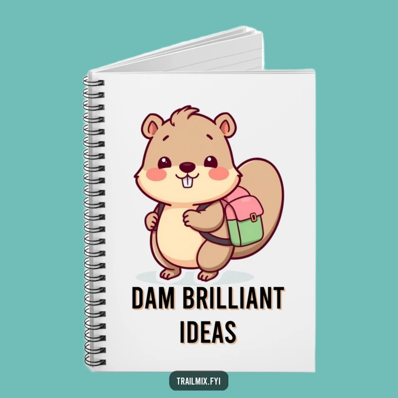 Funny Beaver Backpack Notebook: Plan Your Next Great Expedition