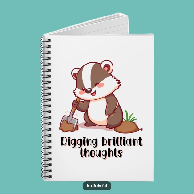 Funny Badger Digging Notebook: Plan Your Next Big Project