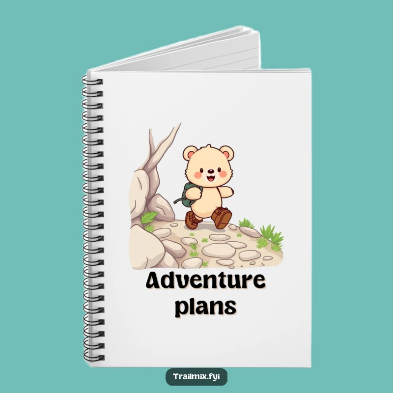 Funny Bear Cub Hiking Notebook: Happy Explorer Journal Gift Idea