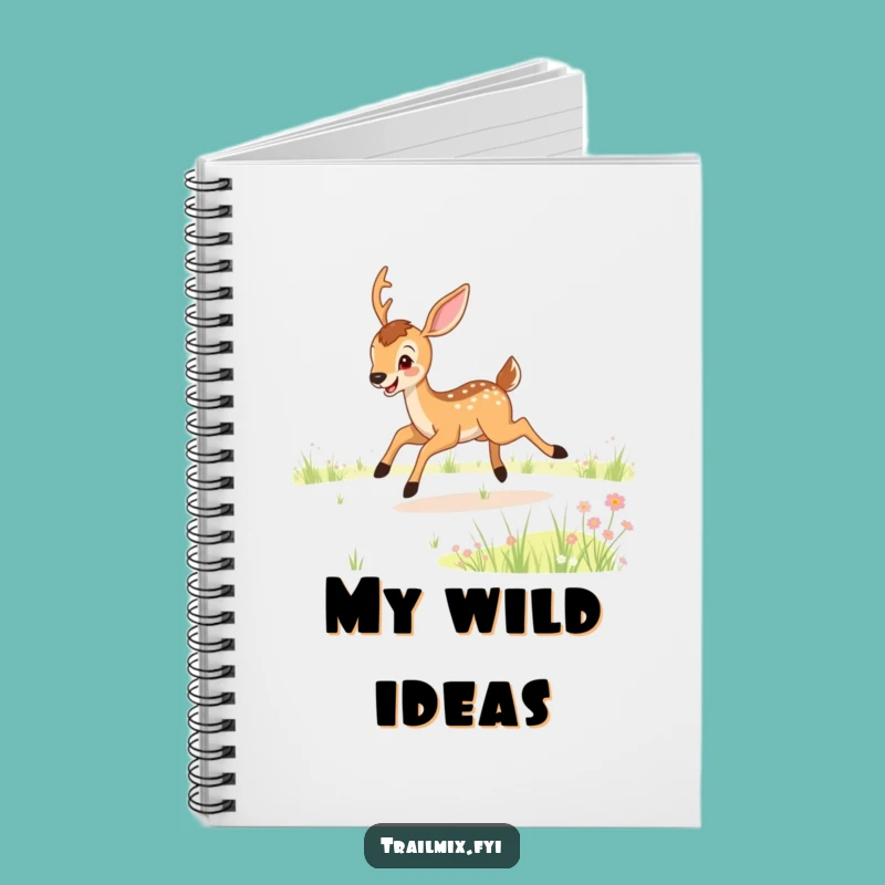 Funny Deer Meadow Bound Notebook - Joyful Journaling Gift