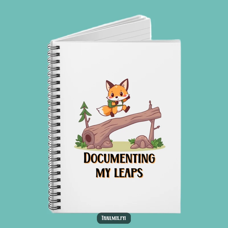 Funny Fox Hiker Notebook - Plan Your Brave Adventures
