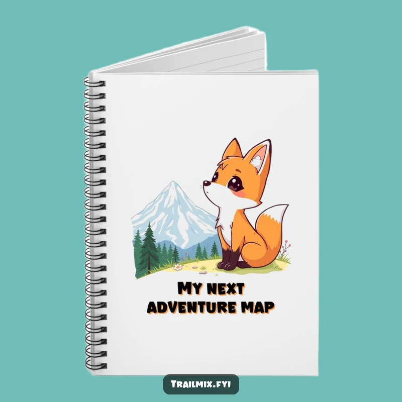 Funny Fox Wanderlust Notebook: Curious Mountain Journal, Gift for Writers