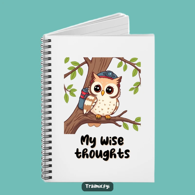 Funny Owl Notebook: Curious Hiker Ideas, Perfect Funny Gift!