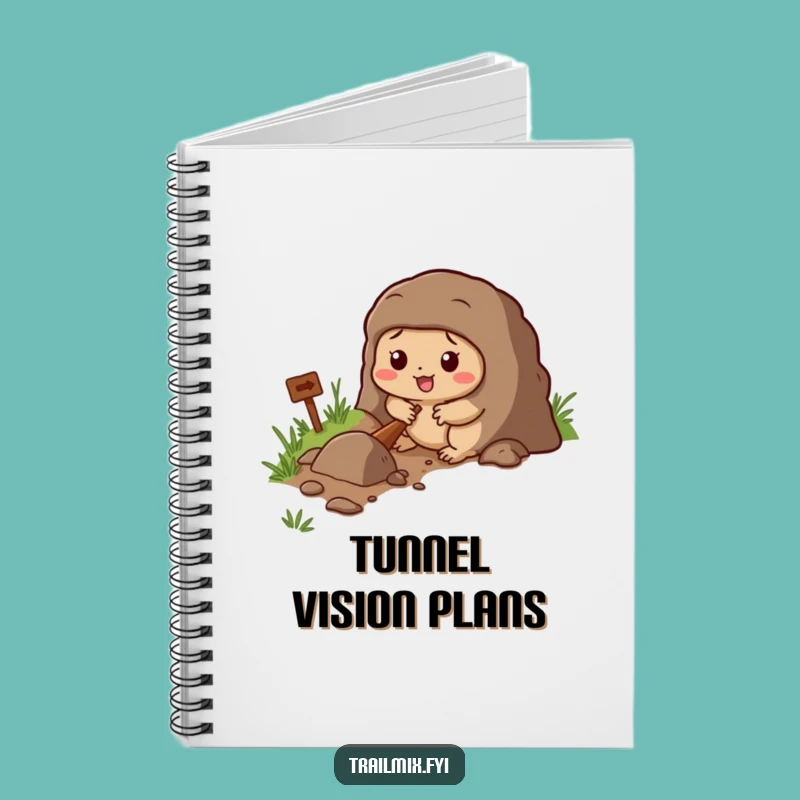 Funny Mole Notebook - Determined Character Journal for Ideas Gift