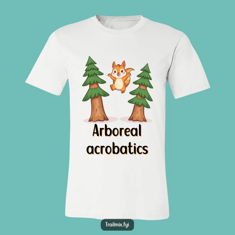 Funny Squirrel Tree Jump T-Shirt: A Hilarious Gift for Nature's Little Daredevils