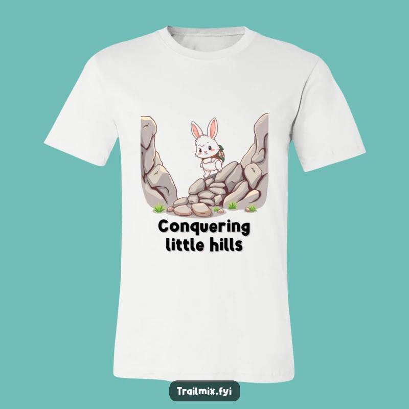 Funny Rabbit Adventurer T-Shirt - Fluffy Hero Design for Gift