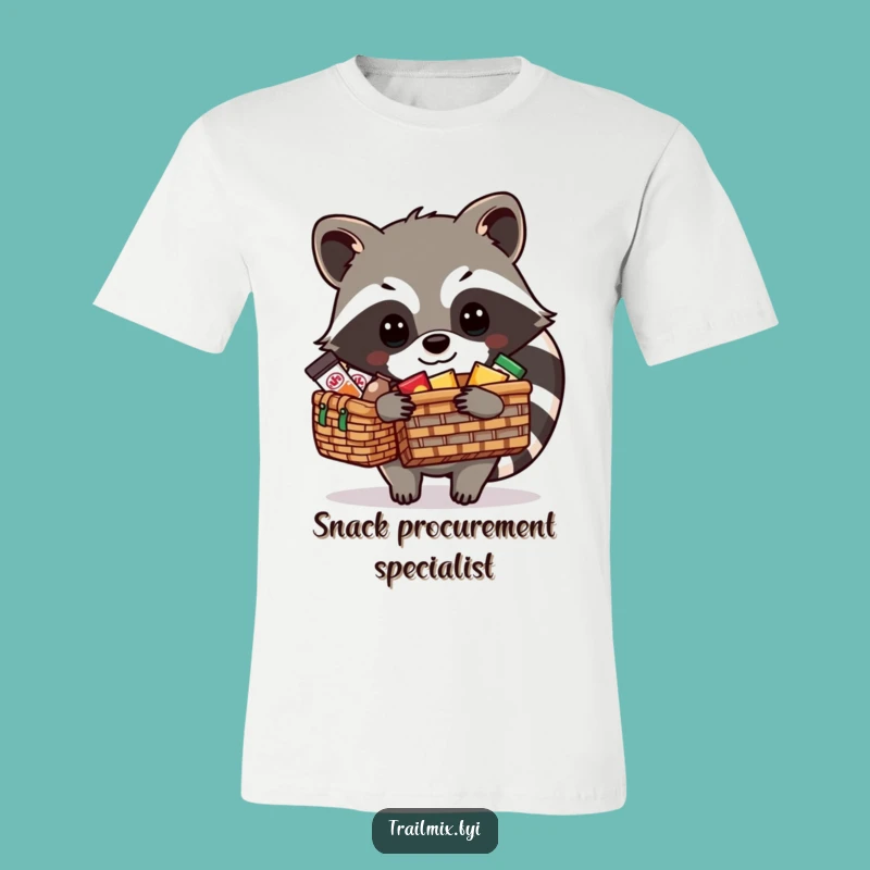 Funny Raccoon Picnic Packing T-Shirt - Hilarious Snack Lover Apparel Gift