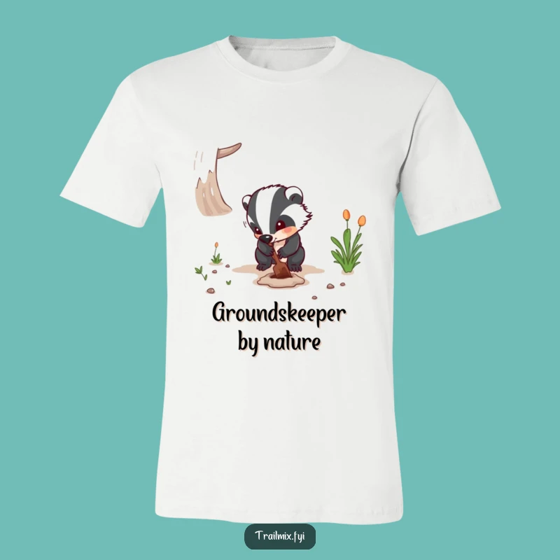 Funny Badger Digging T-Shirt - Persistent Worker Tee Gift
