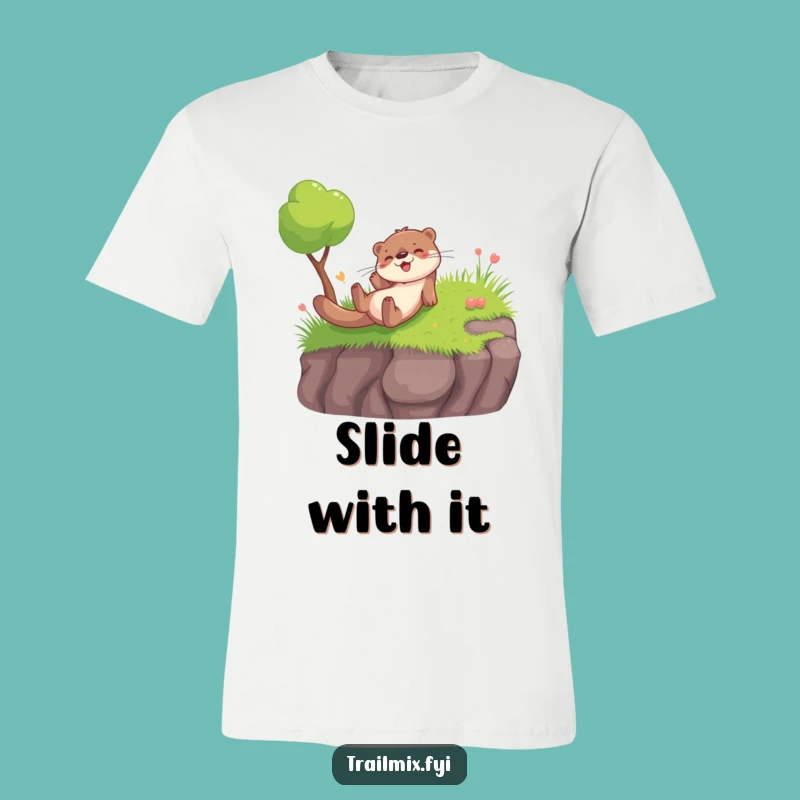 Funny Otter Slide T-Shirt: Wear Your Joy with Humorous Style