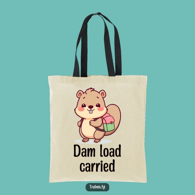 Funny Beaver Backpack Tote Bag: Carry Your Essentials with a Smile
