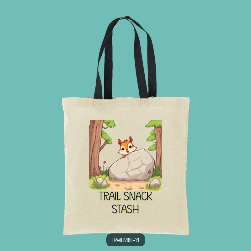 Funny Chipmunk Trail Tote Bag: Hilarious Hiking Carry-All for Nature Lovers!
