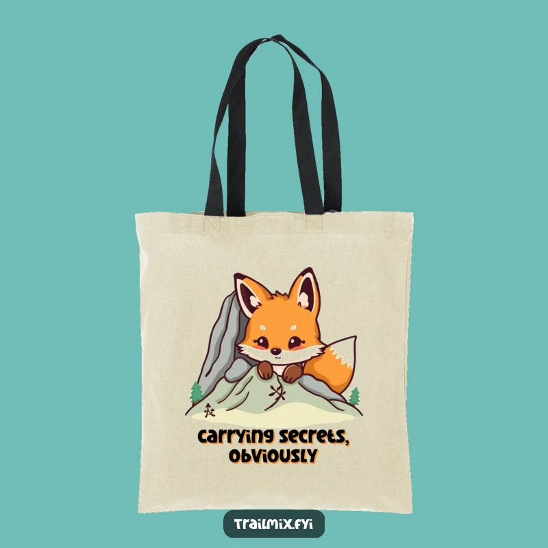 Funny Fox Mountain Peek Tote Bag - Stylish & Hilarious Carry-All Gift