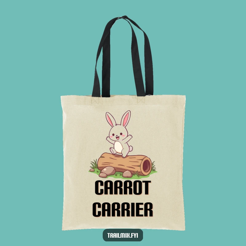 Funny Rabbit Hopping Tote Bag: A Hilarious Companion for Errands