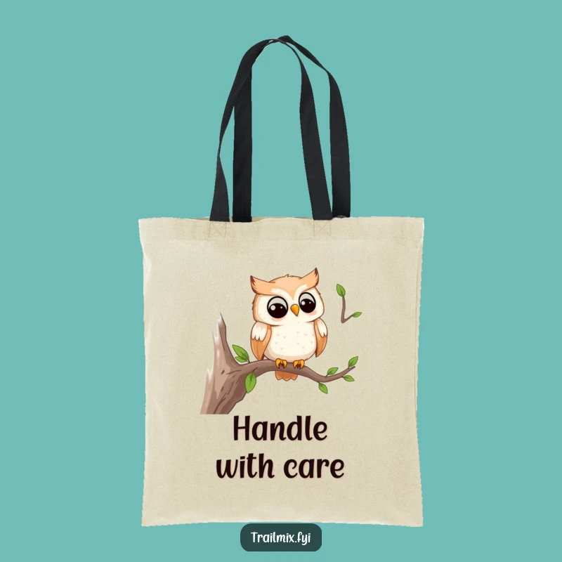 Funny Owl Trail Watcher Tote Bag: Carry Your Wisdom with You