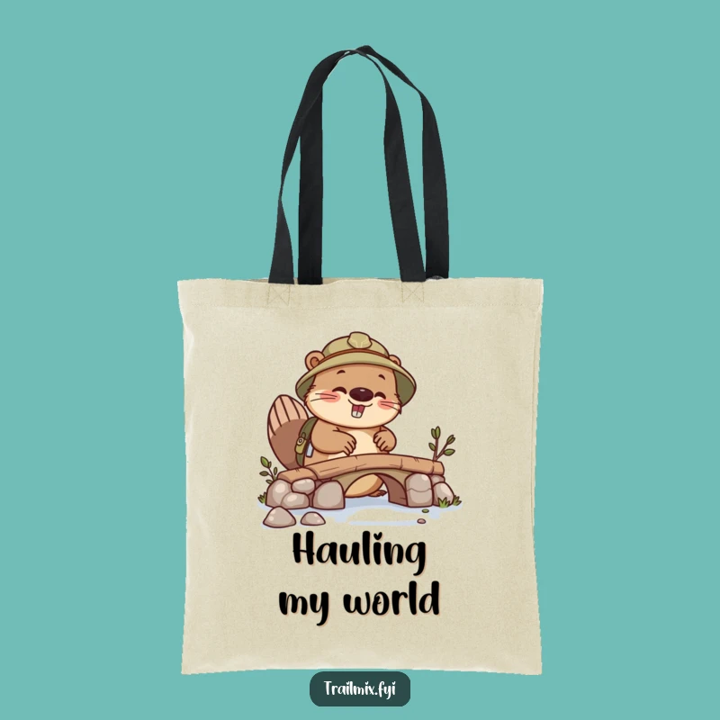 Funny Beaver Explorer Tote Bag - Carry Your Tools with Busy Charm