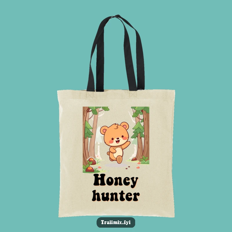 Funny Bear Cub Skipping Tote Bag: A Hilarious Woodland Carry-All