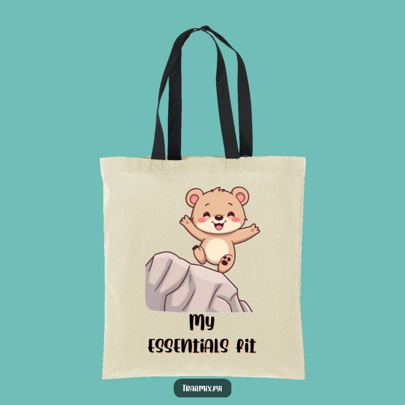 Funny Bear Cub Tote Bag - Carry Your Essentials with Glee
